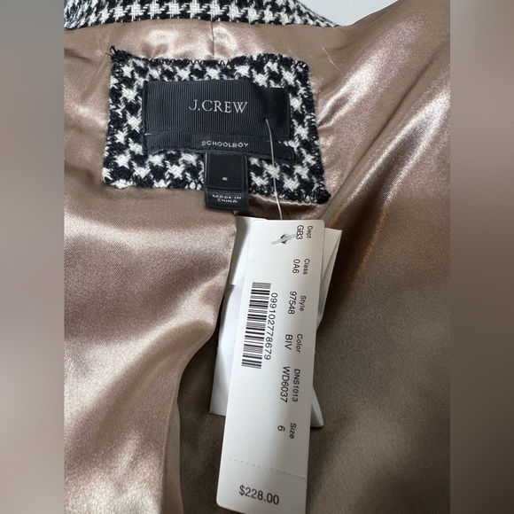 J. Crew Schoolboy Houndstooth Blazer - Picture 4 of 10